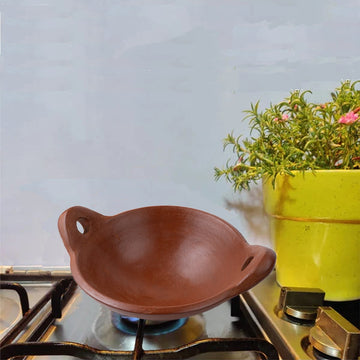 Cheenachatti  (Natural Brown)  1.2 L Terracotta Cook and Serveware