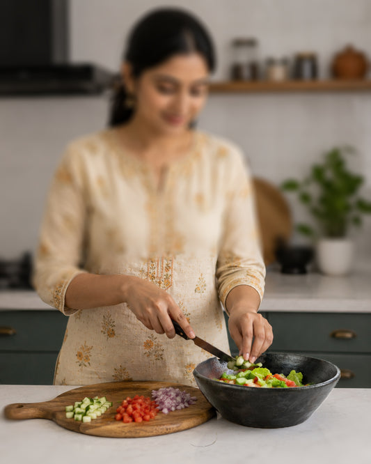 Chop and Toss - Bundle of Wooden Chopping Board and Bowl