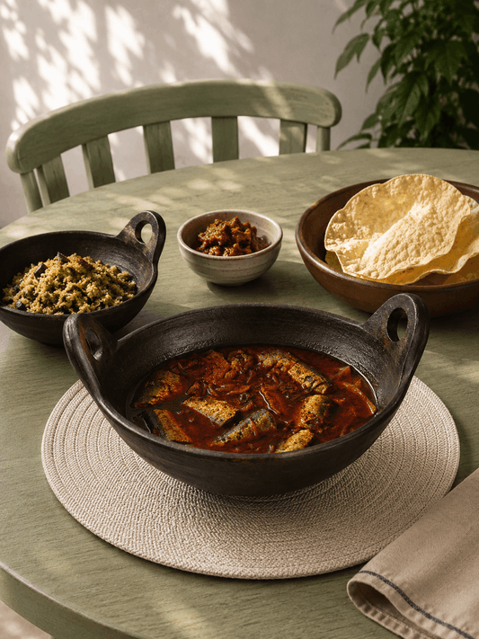 Kadai Combo - Two Kadais - A 1 Litre Cheenachatti and a 300 mL Kunhichatti