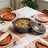 Curry Chatti with Lid (Blackened) - Cooking Vessel
