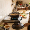 Curry Chatti with Lid (Blackened) - Cooking Vessel