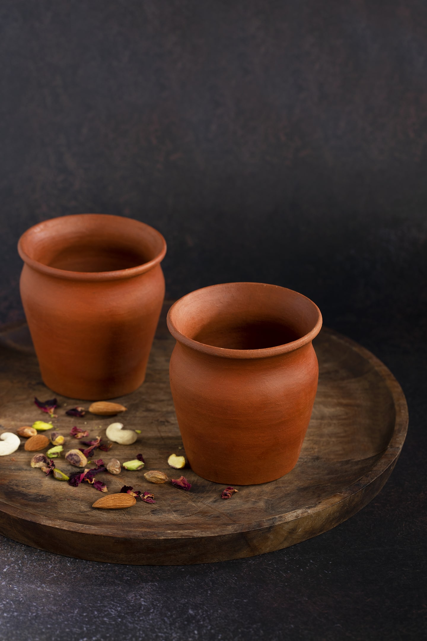 Diwali hamper Clay Glasses Terracotta Lotta-min